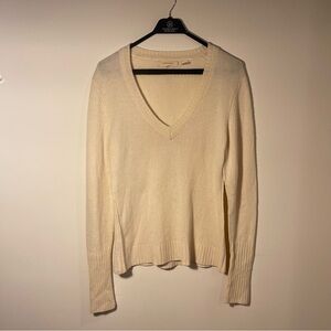 Inhabit Cashmere Cream Sweater